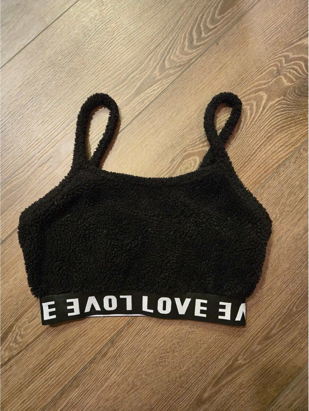 Womens fuzzy bra top